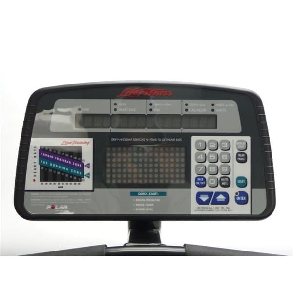 Life Fitness 9500HR Recumbent Bike Console